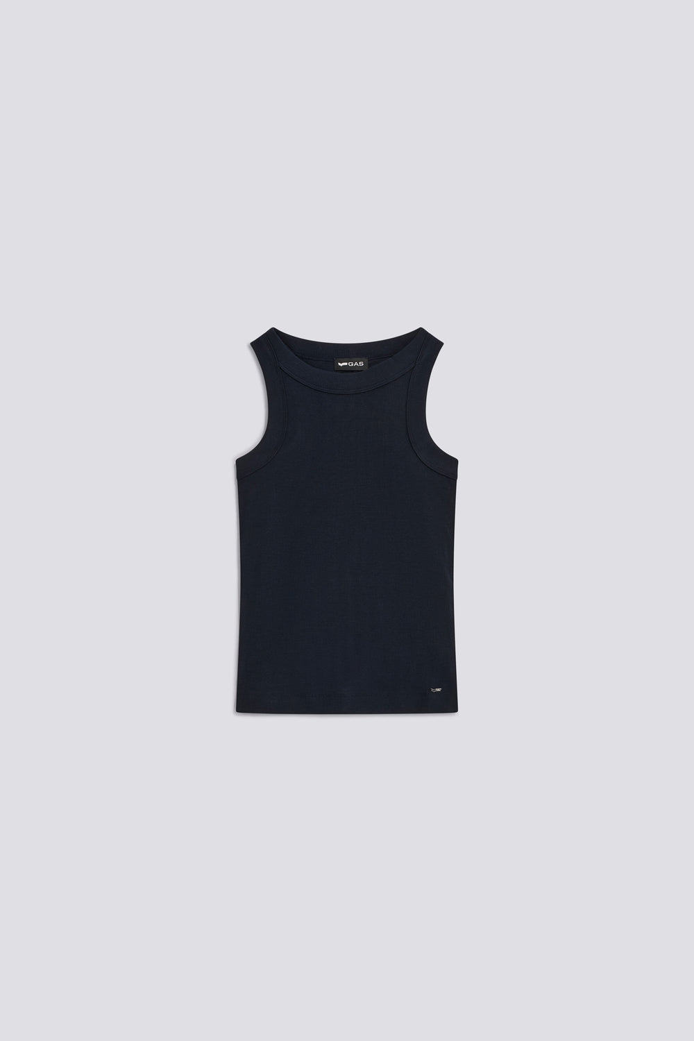 KARLA TOP 4706 - Women's slim fit blue tank top - secondary image
