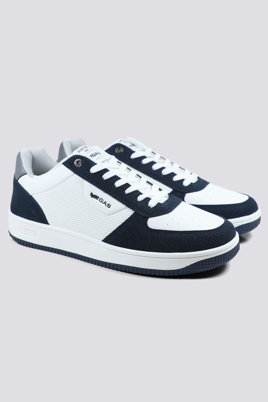 KEVIN MIX - White and blue men’s sneakers - main image