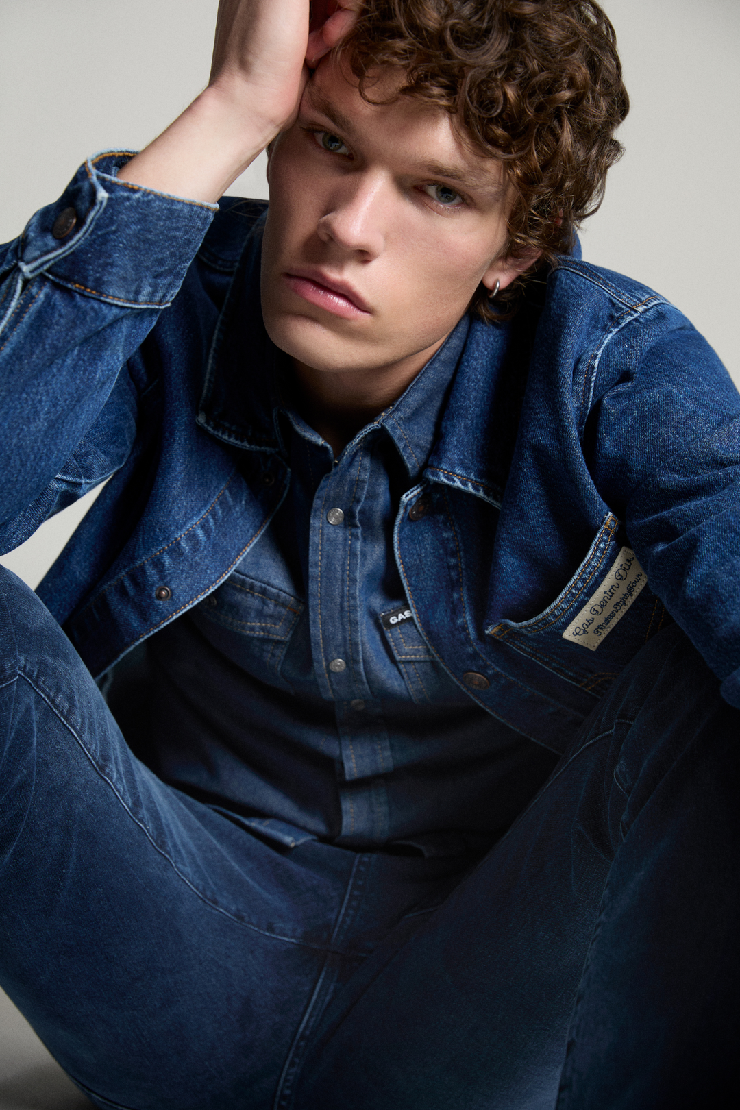 Camicia uomo in denim Slim Fit KANT NEW 14MM – GAS Jeans